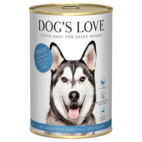 Dog´s Love Adult 6 x 400 g - Fisk