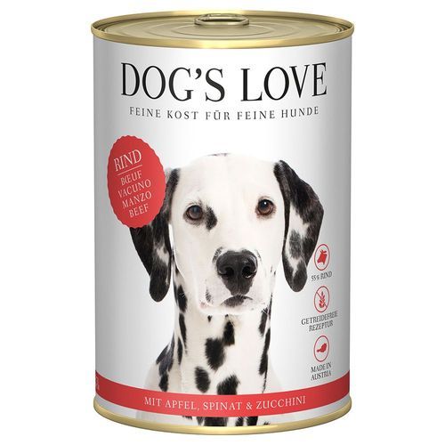 Dog´s Love Adult 6 x 400 g - Nötkött