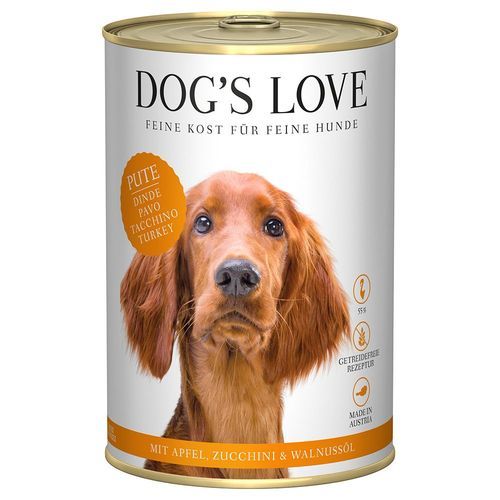 Ekonomipack: Dog´s Love Adult 24 x 400 g - Kalkon