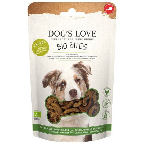 Dog´s Love Bio Bites med ekologiskt fjäderfä - 150 g