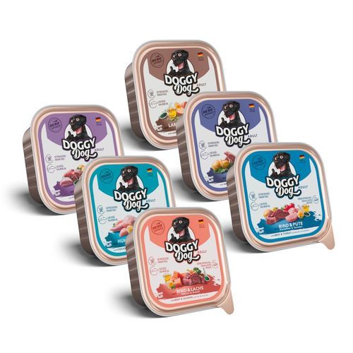 Ekonomipack: Doggy Dog Adult 24 x 150 g - Mixpack (6 sorter)