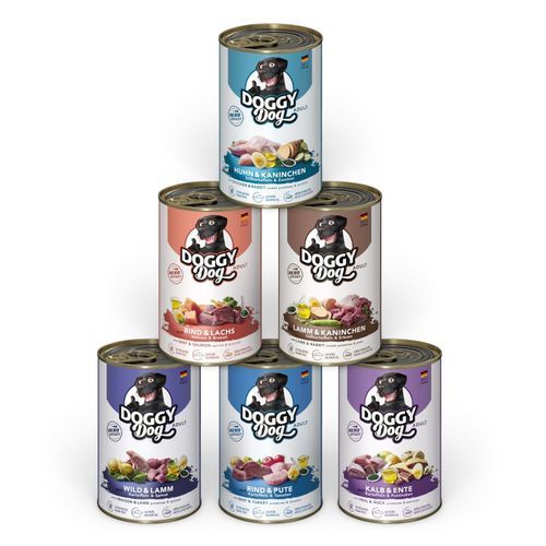 Ekonomipack: Doggy Dog Adult 24 x 400 g - Mixpaket 1 (6 sorter)