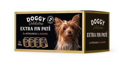 Multibox Extra Fin Paté med Kalkon & Kyckling för hund - 4 x 150 g
