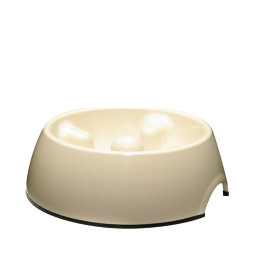 Dogit Slow Feed Matskål Vit 600 ml – Antigulping Matskål för Hundar