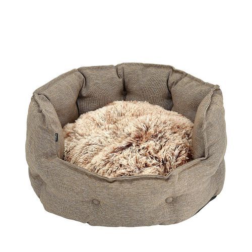Classy Memory Foam Rund Hundbädd Beige - 84 cm