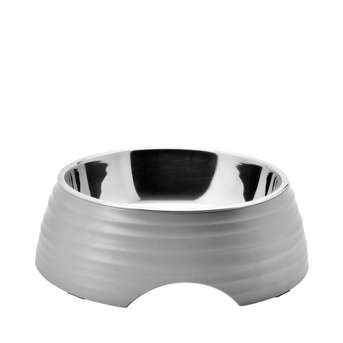 Dogman Amy Matskål för Hundar Grå S 160 ml med Rostfri Innerskål