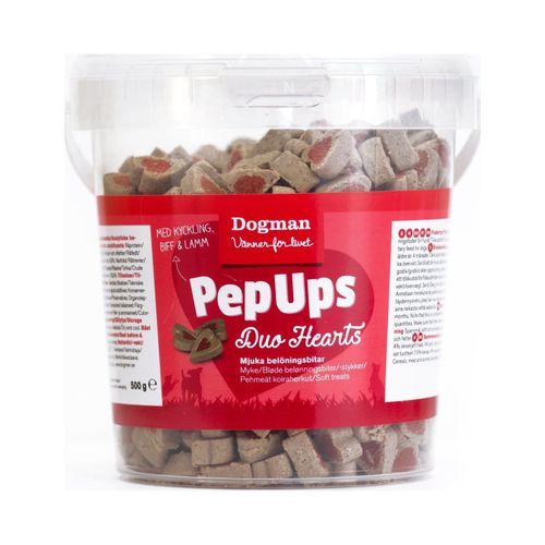 Dogman Pepups - Duo Hearts 3-smak / 450 g