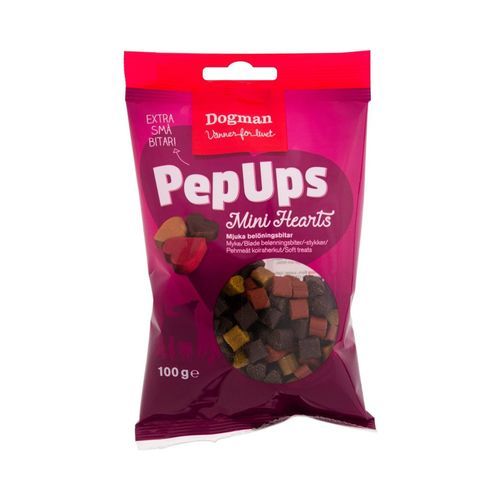 Dogman Pepups - Mini Hearts Kyckling & Vilt / 100 g