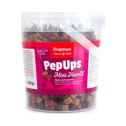 Dogman Pepups - Mini Hearts Kyckling & Vilt / 450 g