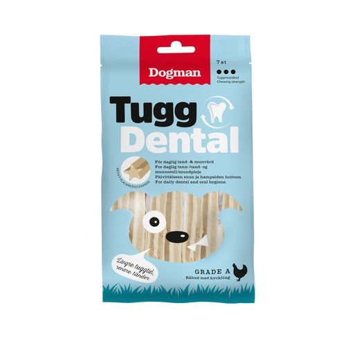 Dogman Tugg Dental med Kyckling - S (12.5 cm) / 7-pack