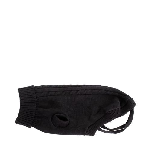 Gina Stickad Hundtröja Svart - 20 cm