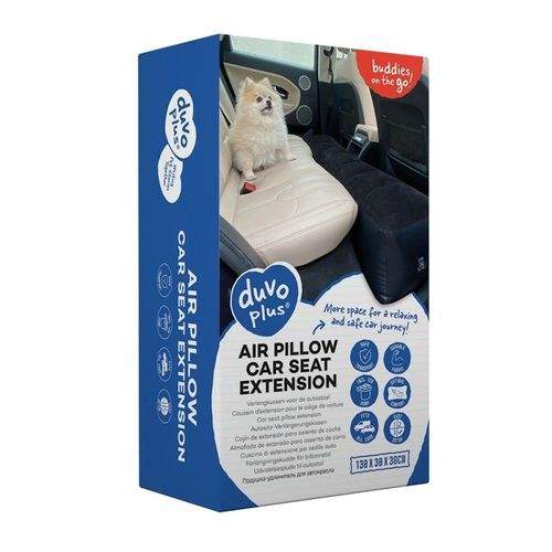 Duvo+ Uppblåsbar Sätesförlägning till Bil Svart (130x30x38cm)