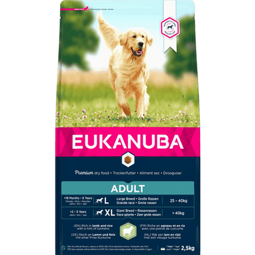 Dog Adult Large Lamb & Rice 18 kg - Hund - Hundmat & hundfoder - Torrfoder för hund - Eukanuba - ZOO.se