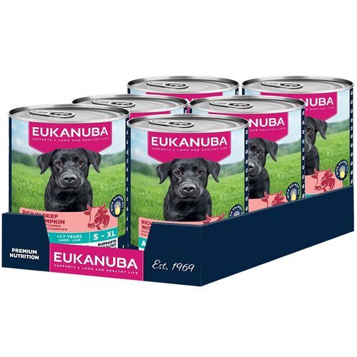 Eukanuba Adult Rich in nötkött med pumpa - 6 x 400 g