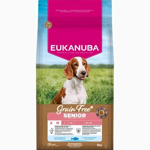 Eukanuba Grain Free Senior Small & Medium Ocean Fish - 3 kg