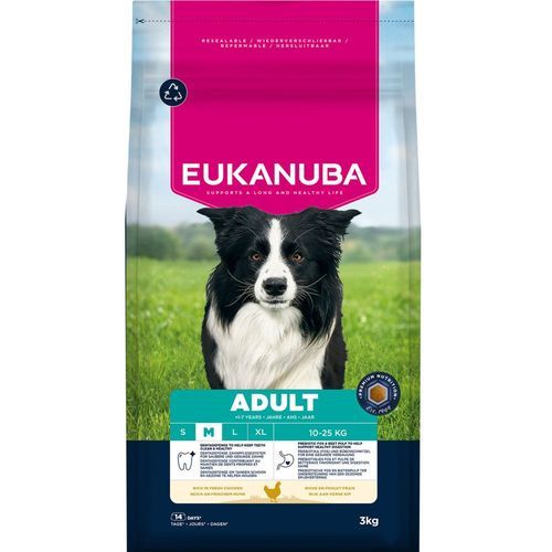 Eukanuba Premium Nutrition Adult Medium Breed Chicken - Ekonomipack: 2 x 3 kg