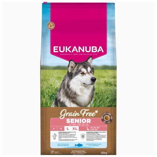 Eukanuba Senior Large Breed Grain Free Ocean Fish - 12 kg