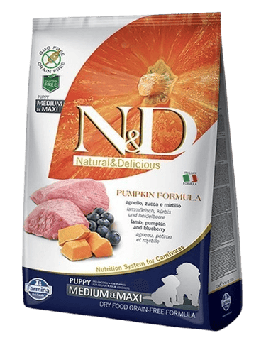 Dog N&D Pumpkin Lamb & Blueberry Puppy Medium/Maxi 2,5 kg