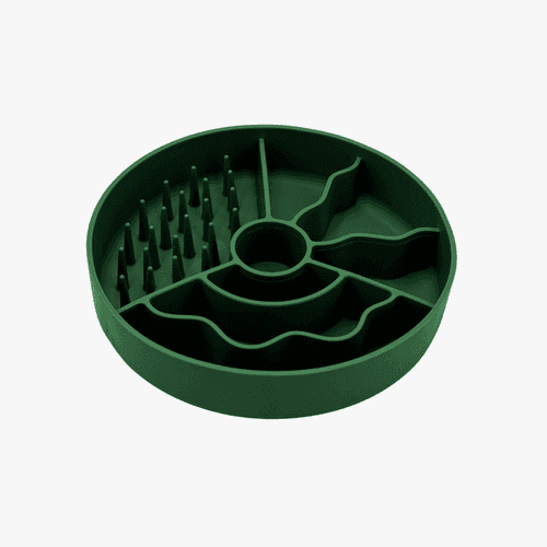 Fiboowl Slowfeeder-skål för hund & katt - Mörkgrön