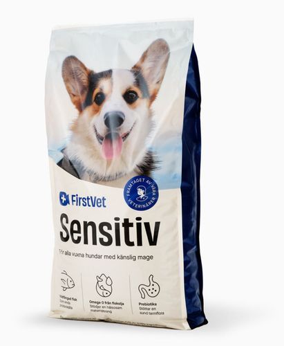 FirstVet Sensitiv - för alla vuxna hundar med känslig mage - 12 kg