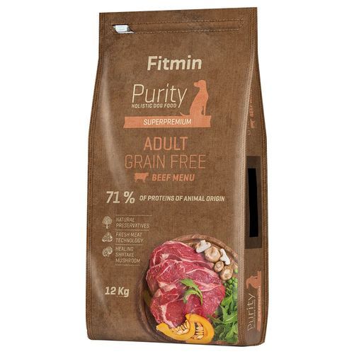 Fitmin Purity två-pack - Vuxen, nötkött (utan spannmål), 2 x 12 kg