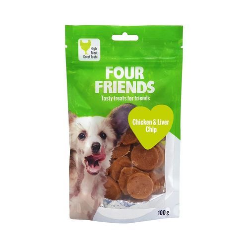FourFriends Hundgodis - Chicken & Liver Chip / 100 g