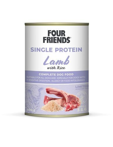 Single Protein Lamb & Rice Våtfoder för hund - 6 st x 400 g
