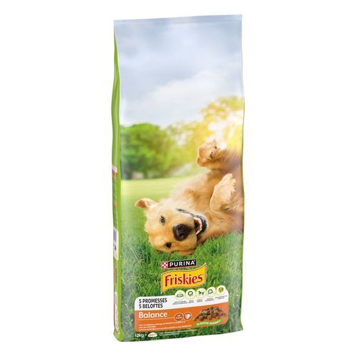 PURINA Friskies Balance Dog med kyckling, nötkött och grönsaker - 12 kg
