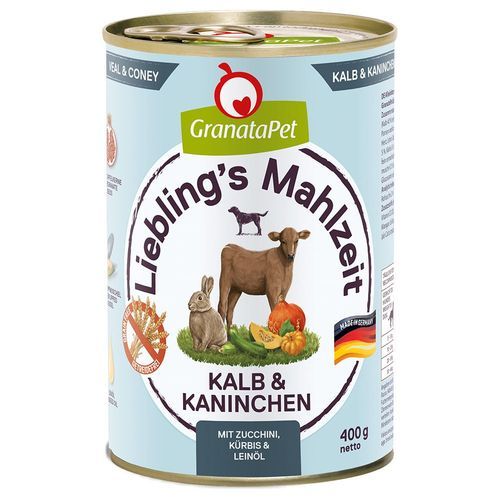 Granatapet Liebling's Mahlzeit 6 x 400 g - Kalv & kanin