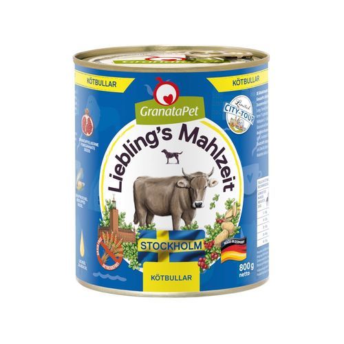 GranataPet Liebling's Mahlzeit City Tour 6 x 800 g - Stockholm (Kötbullar)