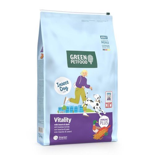 Green Petfood Dog Vitality med insekter - 7,5 kg