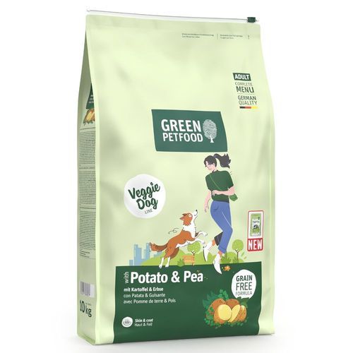 Green Petfood VeggieDog Grainfree med potatis & ärtor - 10 kg