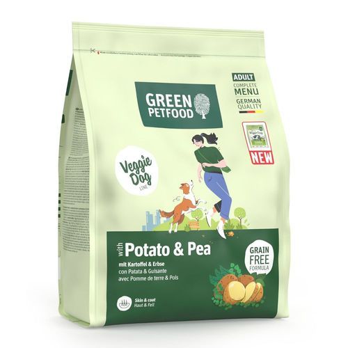 Green Petfood VeggieDog Grainfree med potatis & ärtor - 900 g