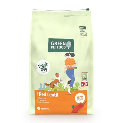 Green Petfood VeggieDog med röda linser - 10 kg