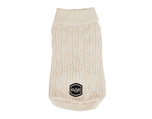 Stickad tröja Comfort, 20cm, Beige