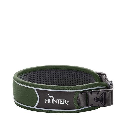 Hunter Divo Hundhalsband XL Grön med Reflex och Dragavlastning