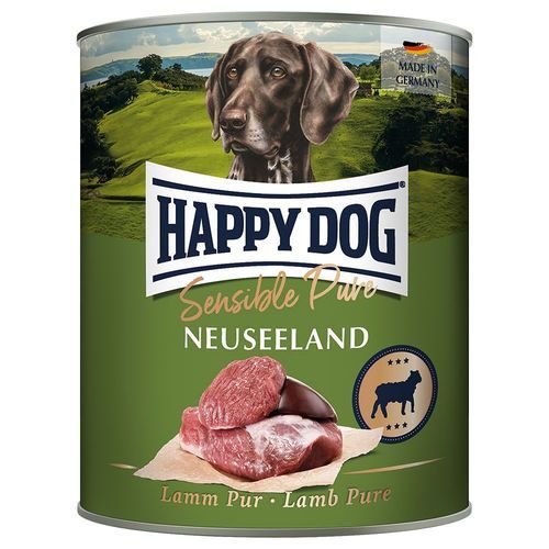 Ekonomipack: Happy Dog Sensible Pure 12 x 800 g - New Zeeland (lamm pur)