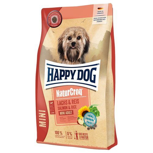 Happy Dog NaturCroq Mini Adult med lax & ris - 4 kg