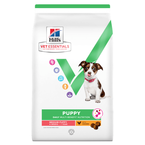 Hill's Vet Essentials Multicare Growth ActiveBiome+ Medium Puppy Chicken 8 kg