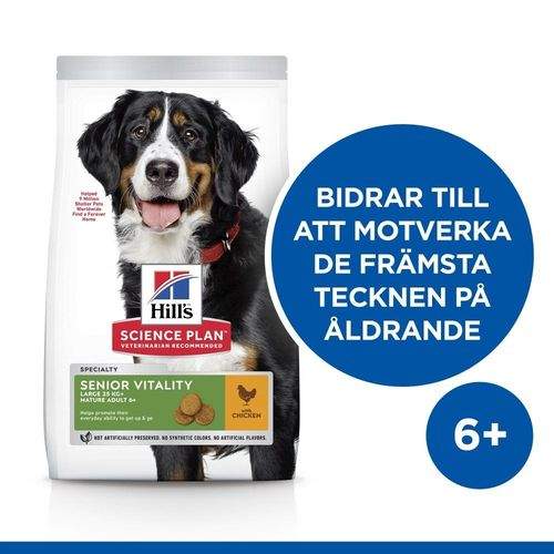 Hill's Science Plan Dog Adult 6+ Senior Vitality Large Breed Chicken 14 kg