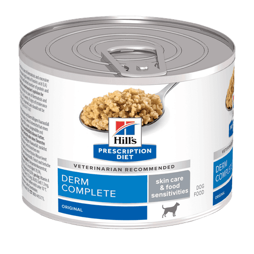 Prescription Diet Derm Complete Våtfoder i Burk till Hund - 12 x 200 g