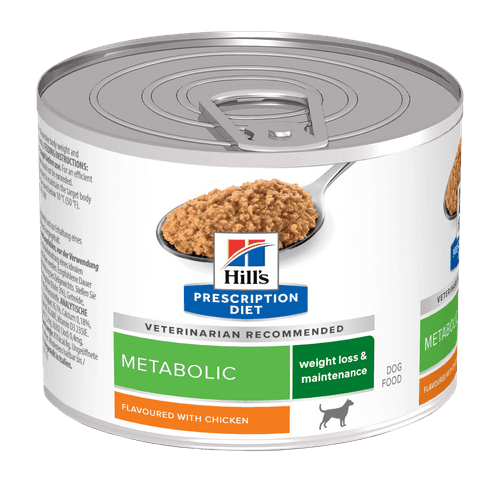 Prescription Diet Metabolic Våtfoder i Burk med Smak av Kyckling för hund - 12 x 200 g
