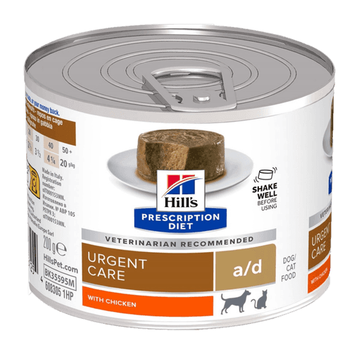a/d Urgent Care Chicken Canned - Wet Dog/Cat Food 12 x 200 g - Hund - Hundmat & hundfoder - Veterinärfoder för hund - Hill's Prescription Diet Dog - ZOO.se