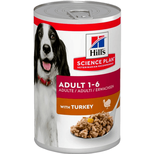 Adult Turkey Canned - Wet Dog Food 370 g x 12 - Hund - Hundmat & hundfoder - Våtmat & Våtfoder för hund - Hills Science Plan - ZOO.se