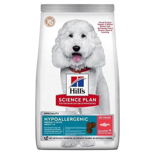 Hill's Science Plan Hypoallergenic Canine Adult Medium Salmon - 12kg