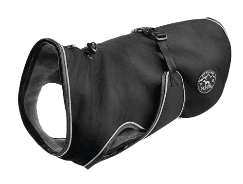 Dog Coat Uppsala 2in1 Detachable Lining Black 65 cm