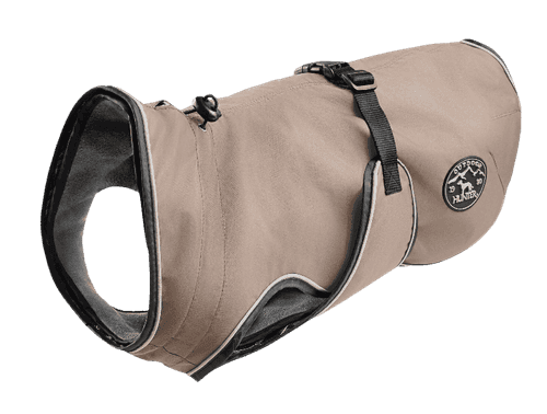 Dog Coat Uppsala 2in1 Detachable Lining Taupe 60 cm