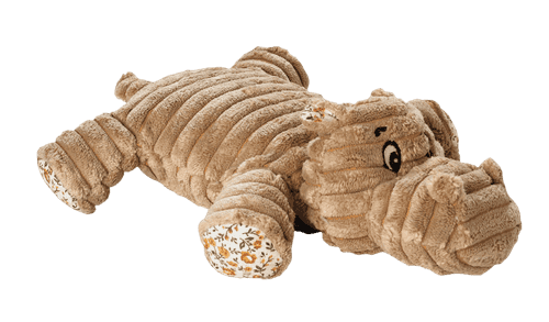 Dog Toy Huggly Amazonas Hippo Tan 24cm