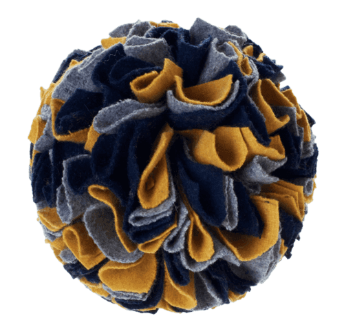 Dog Toy Sniffle Ball Eiby Polyester Blue/Grey/Yellow ø15cm - Hund - Hundleksaker & Spel - Mjuka leksaker för hund - Hunter - ZOO.se