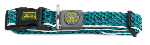Hundhalsband Hilo Vario Basic Mesh Turkos M-L 33-50cm